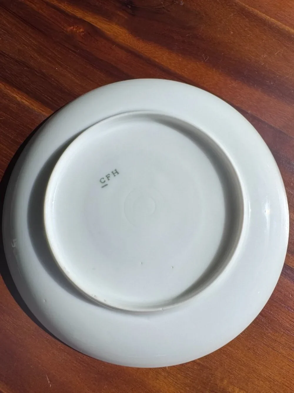 Antique CFH Limoges Porcelain Floral Saucers, French China